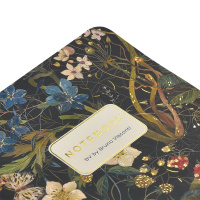 Записная книжка А6  32л. картон, мягк.пер. "Flora. Лесные ягоды" лин.
