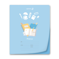 Тетрадь А5 24л кл. Светоч  пласт.обл. "Всезнайка"