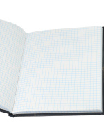 Блокнот А5 7БЦ  80л "Лунный город" глянц.лам., лен+золото