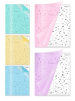 Тетрадь А5 12л кл. Проф-Пресс  пласт.обл. "Пастель школа"