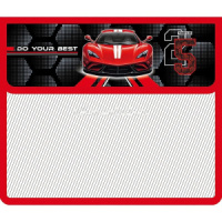 Папка д/тетрад. А5 (230*190*50) 2отд. на липучке, пластик "Автоклуб"