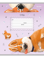 Тетрадь А5 12л кл. Проф-Пресс "Ласковые животные" 5 диз.в спайке, белизна 100%