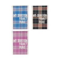 Блокнот А5  40л скоба "Шотландка" клетка, ассорти