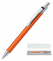 Ручка подарочная шариковая PIERRE CARDIN Actuel, корпус оранжевый, матовая, алюминий