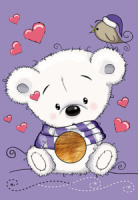 Раскраска А5 40стр. с объемной аппликацией "Пушистик" на гребне