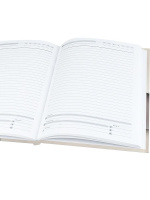 Ежедневник недат. А5 136л., 7БЦ "Минималистичный ежедневник" лен, фольга, мат.лам.