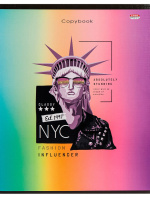 Тетрадь А5  96л кл. Проф-Пресс "Поп-арт" лен, белизна 100%