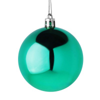 Набор елочных шаров  6 см, 6 шт., бирюза, пластик