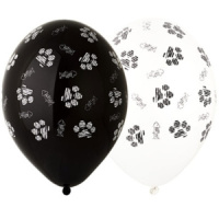 Шар с рисунком 14" "Котики Лапки"  25 шт. в уп.
