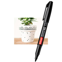 Маркер перманентный 2,0мм  красный, Luxor "100" пулевидный наконечник