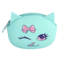 Кошелек для банкнот и монет Феникс+ "Мятный кот" 9*7см, силикон, молния