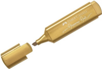 Текстовыделитель Faber-Castell "TL 46 Metallic", 1-5мм, мерцающий золотой