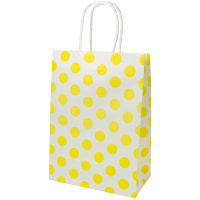 Пакет подар. бумажн. крафт 18*25*10см, 120 гр/м Горошек, 8 дизайнов