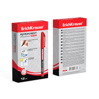 Маркер перманентный 0,6мм мет. након. красный FP-50