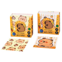 Блок бумаги для записи  (60*60мм) 200л "Капибара" непроклеенный