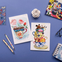 Ручка в футляре "Dolce Vita. Лепестки. Винтаж" шарик., 0,7мм, металл., синие чернила