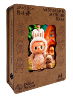 Пазлы деревянные  92 элемента 260*170мм  "ЛабуЭльф и Мупсик"