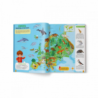 Книга "Мой первый атлас с наклейками. Вокруг света" А4 32стр.