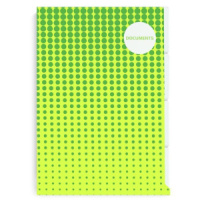 Папка уголок 5-ти уровн. А4 "Зеленый горох" 220*310мм, пластик