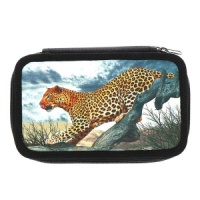 Пенал 2 отд. (195*115*40) молния, софт тач "Ягуар"