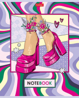 Тетрадь А5 48л кл. Hatber "Живи ярко!" глянц.лам., тисн.5 диз.в спайке, белизна 98%