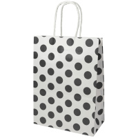 Пакет подар. бумажн. крафт 18*25*10см, 120 гр/м Горошек, 8 дизайнов