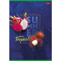 Тетрадь А4  80л кл. скрепка "Тропическое лето"