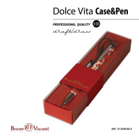 Механический карандаш в футляре "Dolce Vita. Маки" шарик., 0,7мм, металл.