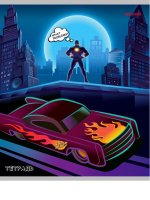 Тетрадь А5 24л лин. Проф-Пресс "Тачки супергероев" 5 диз.в спайке, белизна 100%