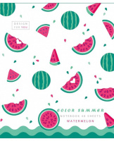 Тетрадь А5 48л кл. Hatber !СУПЕРЭКОНОМ! "Color summer" белизна 80%