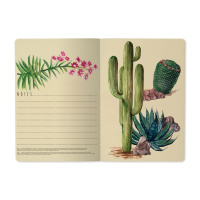 Записная книжка А5  40л. картон, мягк.пер. "Flora. Ночные кактусы" кл.