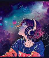 Тетрадь А5 48л кл. ПЗБМ "Слушаю космос" софт-тач, фольга, 5диз.в блоке, бел.100%