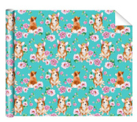 Бумага упаковочная 70*100см "Корги"