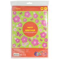 Набор цветного фетра А4  5л. 5цв. розовая гамма, 2мм