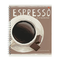 Тетрадь А5  96л кл. гребень Альт "Счастье в кофе" БЕЗ ПОЛЕЙ