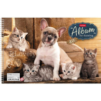 Альбом А4 40л  гребень "Любимцы"  пл. 100 г/м