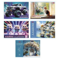 Альбом А4 24л скоба "Ассорти. Выпуск №4" пл. 100 гр/м*