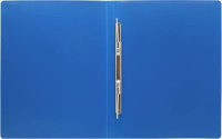Папка c пружин. скоросш. пластик. 0,5мм, синяя