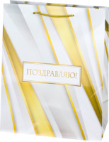 Пакет подар. бумажн. 26*32*10 см, 157гр/м2  Нежное поздравление