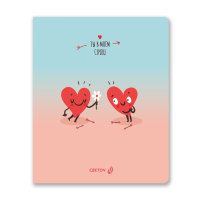 Тетрадь А5  80л кл. Светоч "Ты в моём сердце" твин.лак.