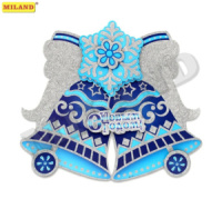 Панно бумажное "Волшебные колокольчики" 39см, глиттер