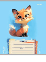 Тетрадь А5 12л косая лин. Проф-Пресс "Забавные животные - 4" твин.лак, 5 диз.в спайке