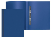 Папка c пружин. скоросш. пластик. 0,50мм, синяя