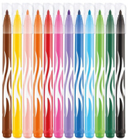 Фломастеры  12цв "Jungle", смываемые