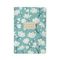 Записная книжка А5  40л. картон, мягк.пер. "Flora. Магнолия" кл.