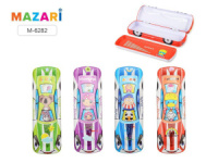 Пенал металл "Happiness" 2 отд, 20*6*3см, ассорти 4 вида