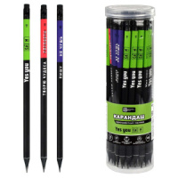 Карандаш ч/гр "Бэк ин блэк" НВ с ластиком