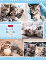 Блокнот А5 7БЦ  80л "Пушистые мордочки" кл., 5цв.блок