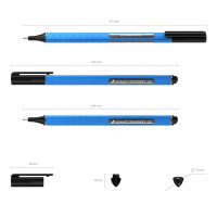 Ручка капиллярная Liquid F-20 0,4мм, черная