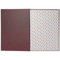 Папка Адресная А4 "Меню" на винтах, 10 файлов съёмных, бордо